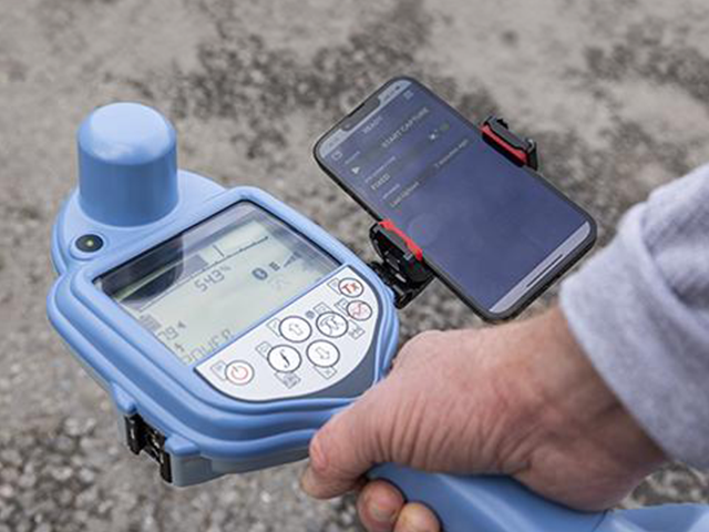 écran du localisateur RD avec un appareil mobile