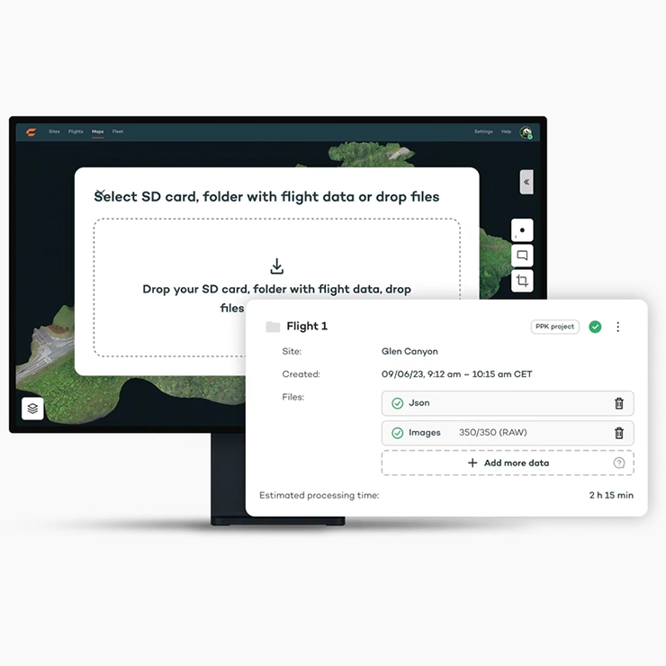 wingtra monitor interface