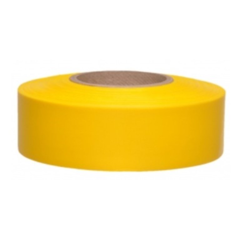 Flagging Tape - 1-3/16in x 300ft - Yellow - Pack of 12