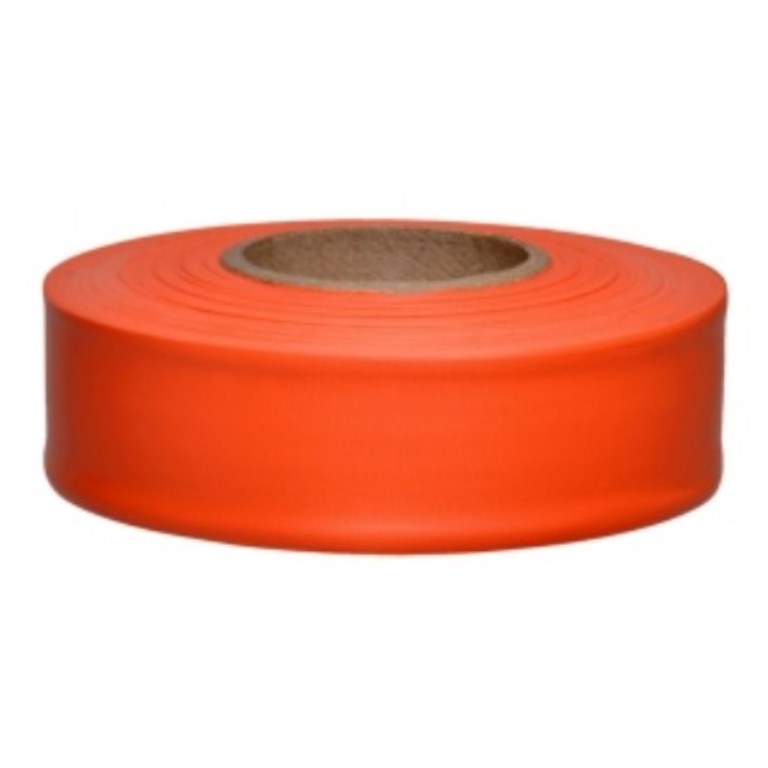 Flagging Tape - 1-3/16in x 300ft - Orange - Pack of 12