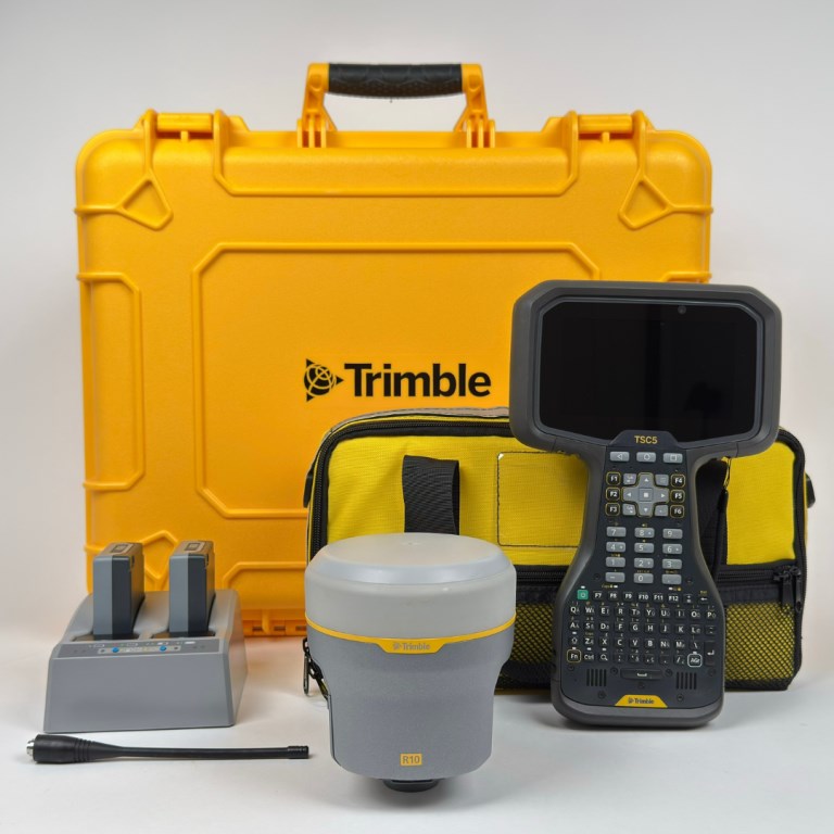 Pre-Owned Trimble GNSS Receiver and Data Collector Bundle: R10 M1 Rover Receiver + TSC5 + 1 Year Trimble Access GNSS Only Subscription